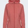 Hot Trespass Womens/Ladies Jennings Fleece Jacket Rhubarb