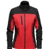 Clearance Stormtech Womens/Ladies Cascades Soft Shell Jacket ( ) Bright Red/Black