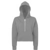 Hot Tridri Womens/Ladies Half Zip Hoodie ( ) Heather Grey