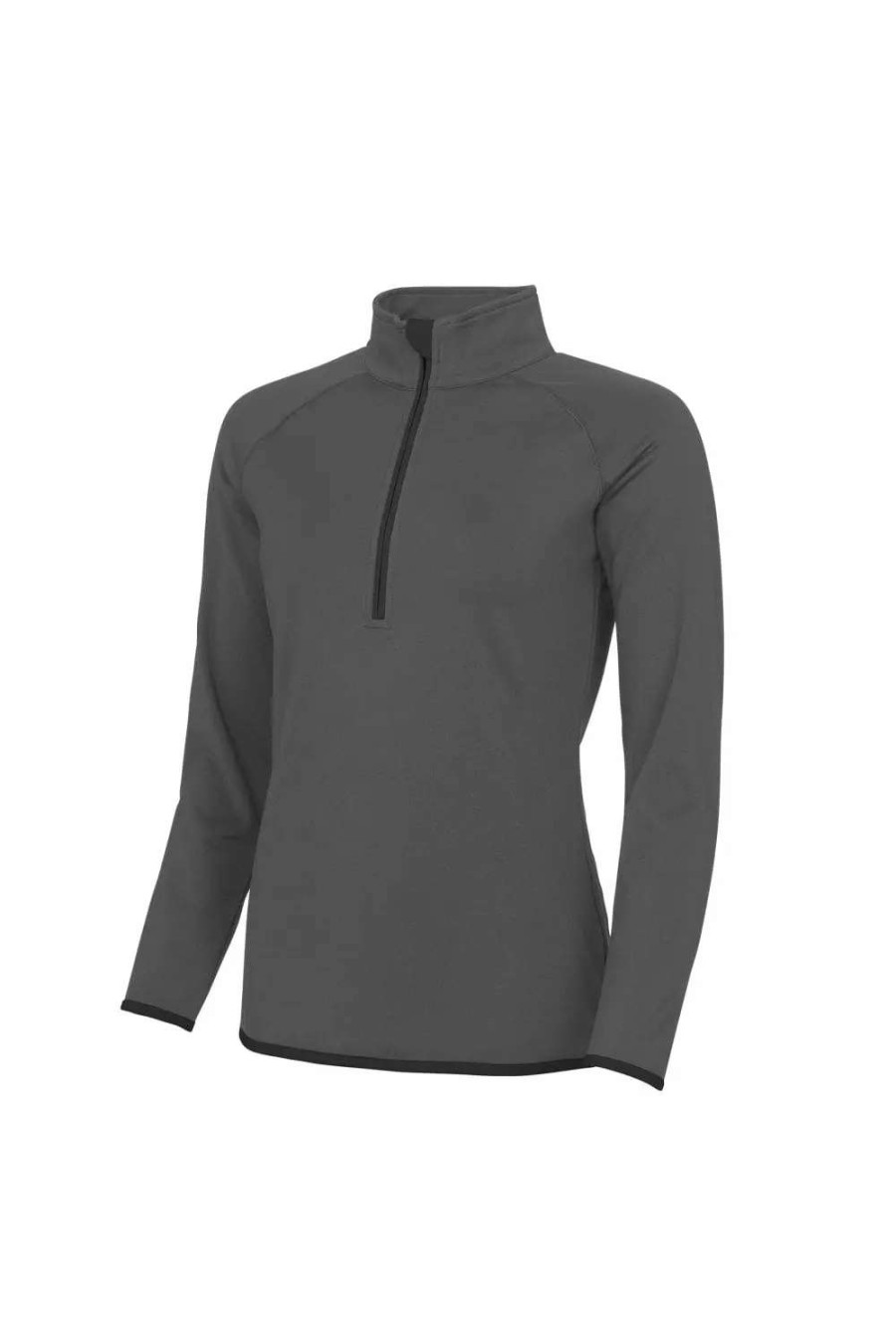 Online Awdis Just Cool Womens/Ladies Half Zip Sweatshirt ( ) Charcoal/ Jet Black