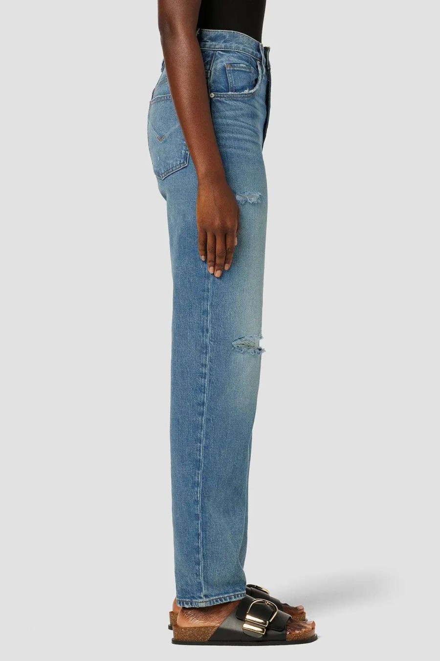 Clearance Hudson Jeans Mes High-Rise Tapered Straight Jean Coastline