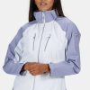 Online Regatta Womens/Ladies Calderdale Iv Waterproof Jacket White/Lilac Bloom