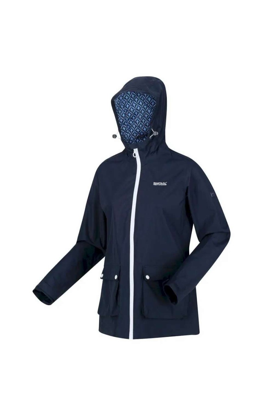 Online Regatta Womens/Ladies Baysea Tile Waterproof Jacket Navy