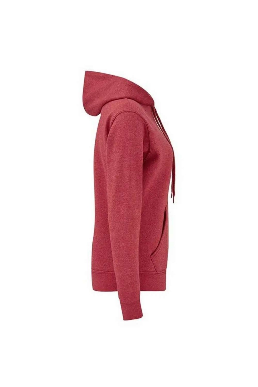 Clearance Of The Loom Fruit Of The Loom Ladies Lady Fit Hooded Sweatshirt / Hoodie ( ) Heather Red