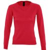 Clearance Sols Womens/Ladies Galaxy V Neck Sweater ( ) Red