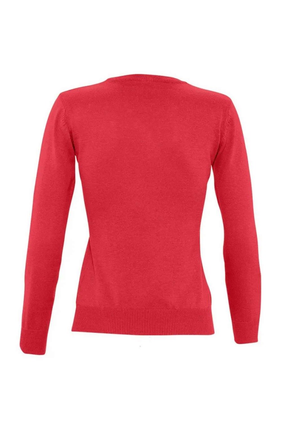 Clearance Sols Womens/Ladies Galaxy V Neck Sweater ( ) Red