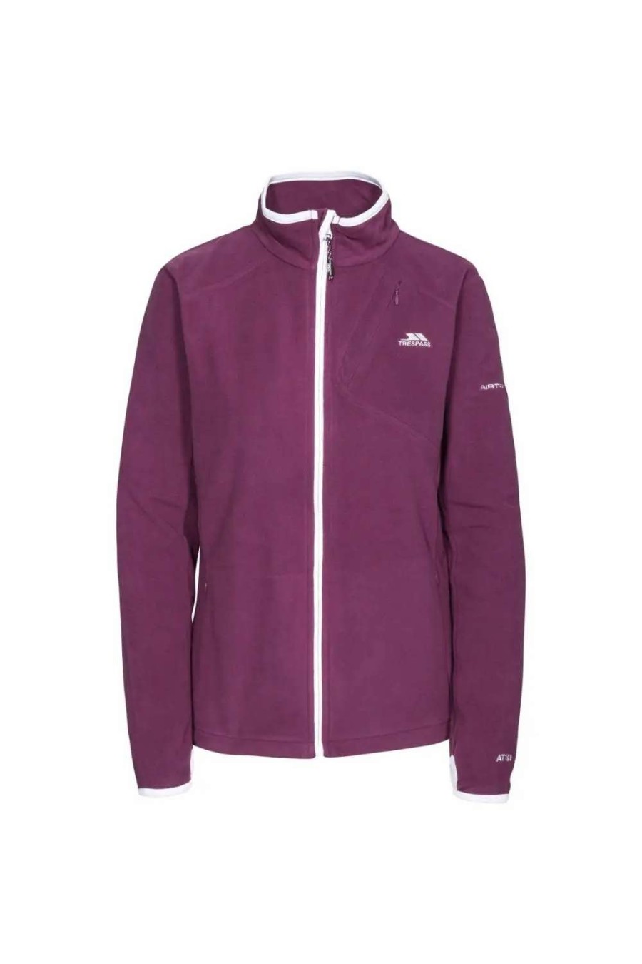 New Trespass Womens/Ladies Saskia Full Zip Fleece Jacket Blackberry