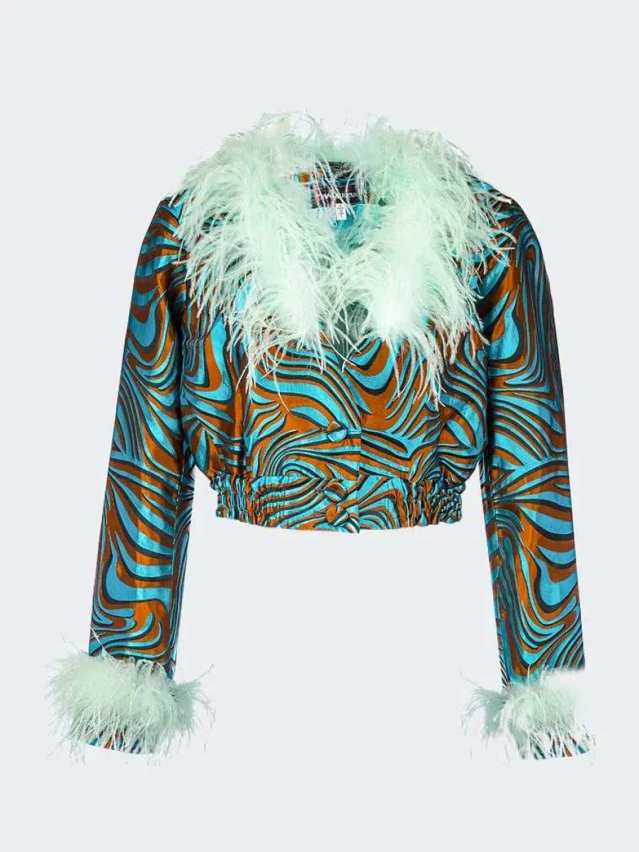 Best Andreeva Marilyn Jacket With Feathers Mint