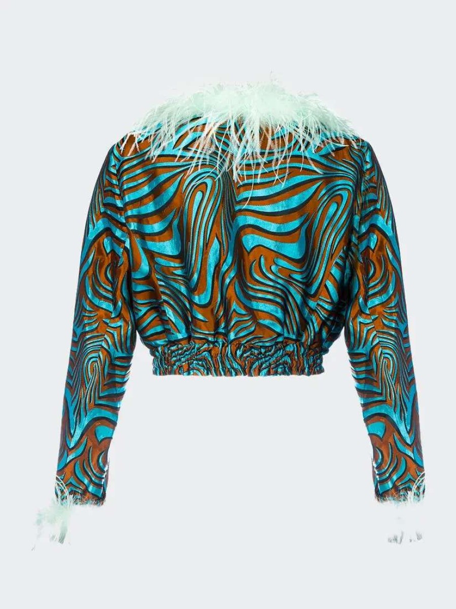 Best Andreeva Marilyn Jacket With Feathers Mint