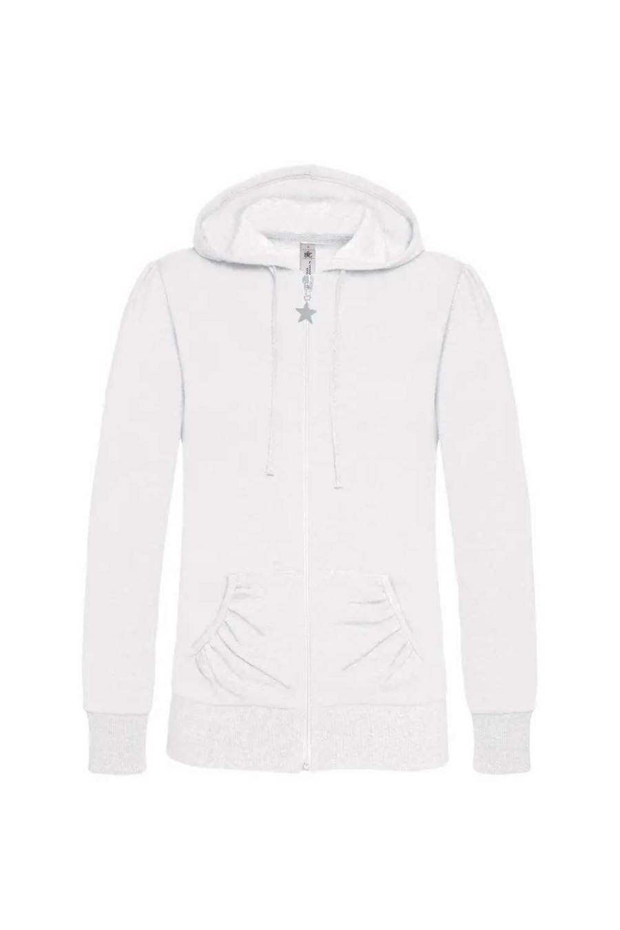 Hot B&C B&C Wonder Women Full Zip Hooded Sweatshirt / Hoodie ( ) White