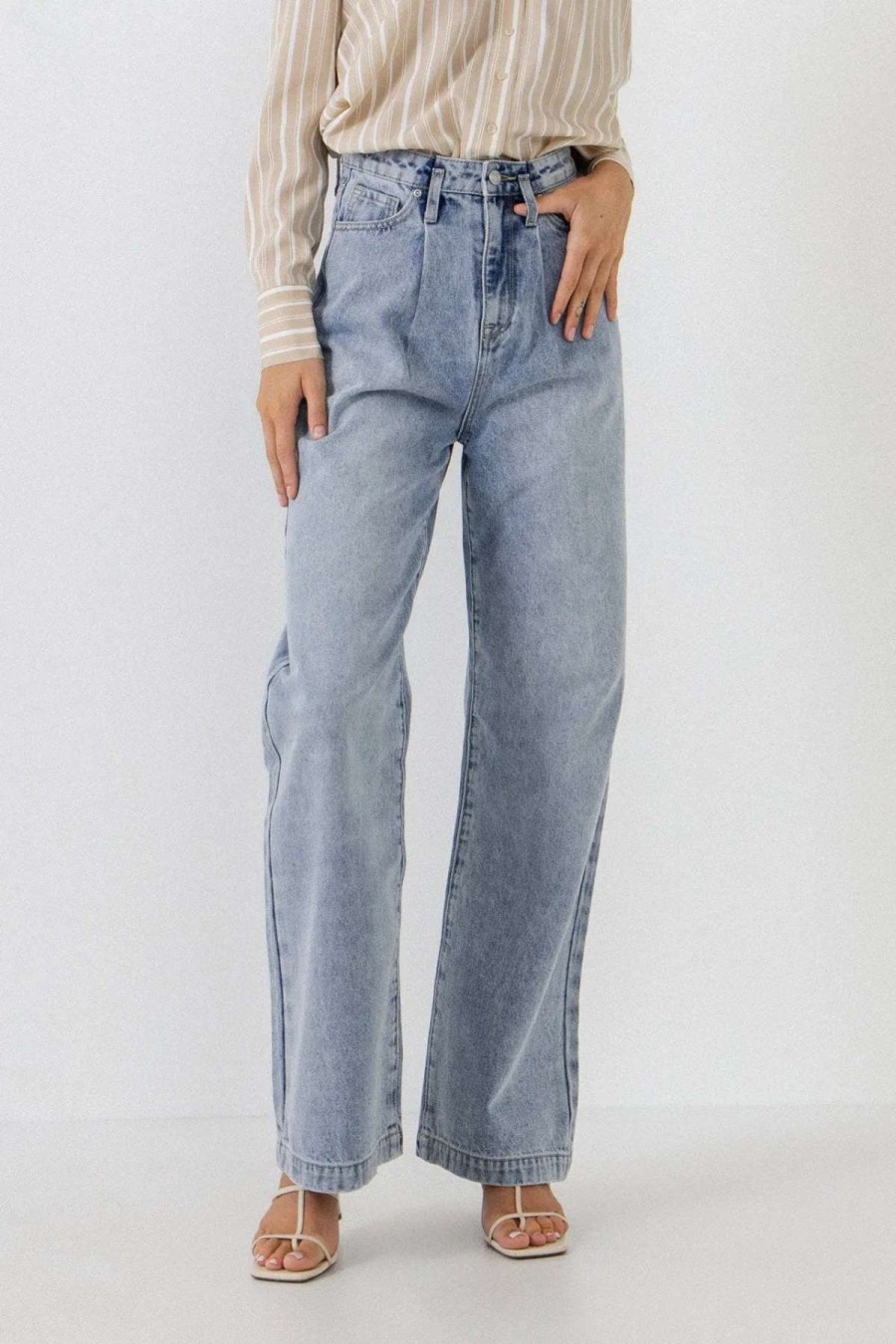 Clearance Grey Lab High Waist Jean