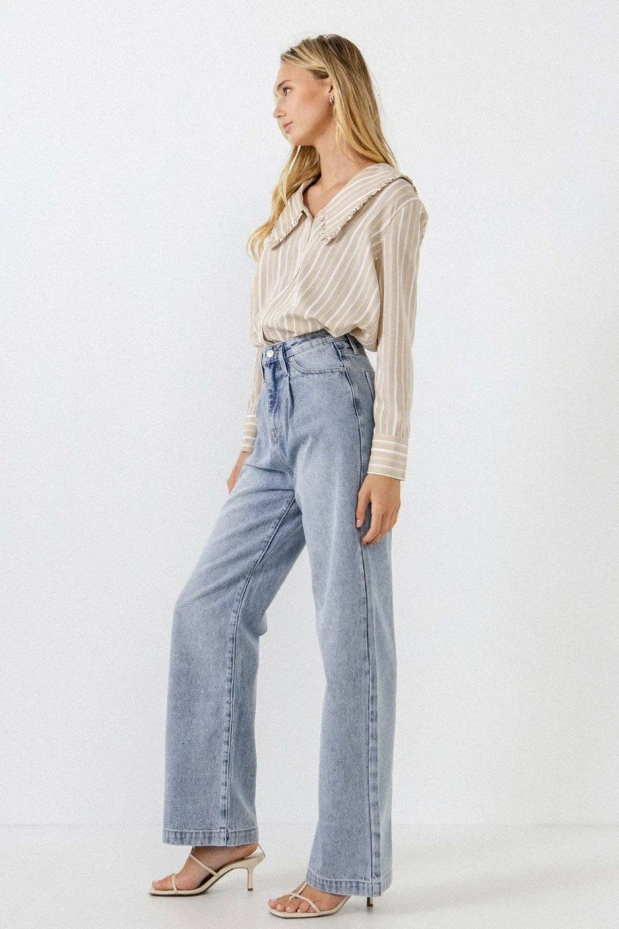 Clearance Grey Lab High Waist Jean