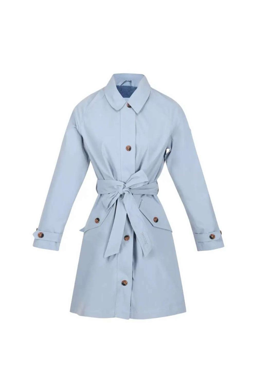 Hot Regatta Womens/Ladies Giovanna Fletcher Collection Madalyn Trench Coat Ice Grey