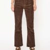 New Noend Denim Farrah Corduroy Kick Flare Jeans Brown