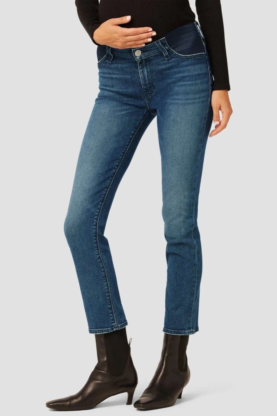 Online Hudson Jeans Nico Mid-Rise Straight Ankle Jean (Maternity) Head Over Heels