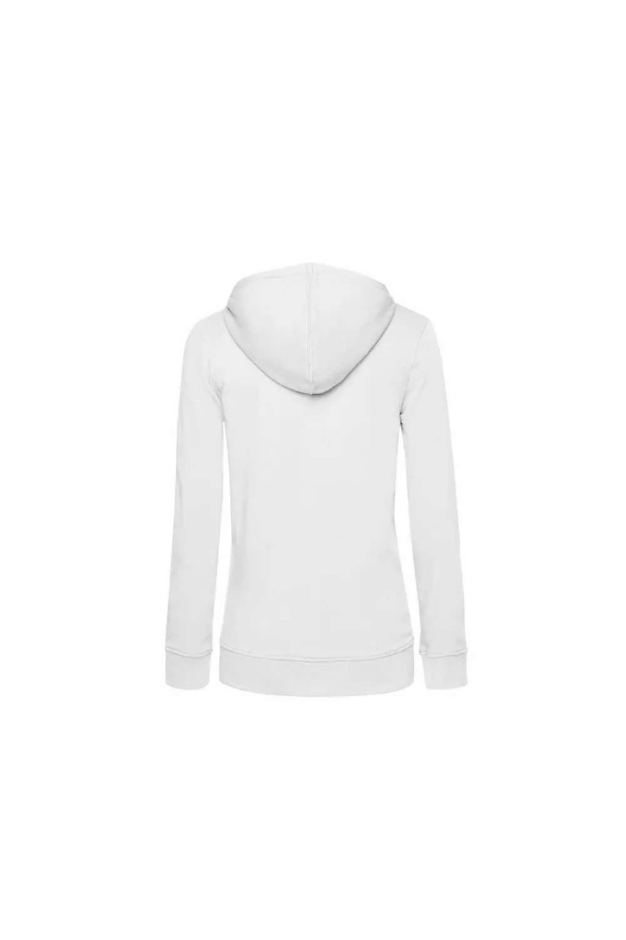 Clearance B&C Womens/Ladies Organic Hoodie White