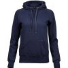 New Tee Jays Womens/Ladies Raglan Hooded Sweatshirt ( ) Navy