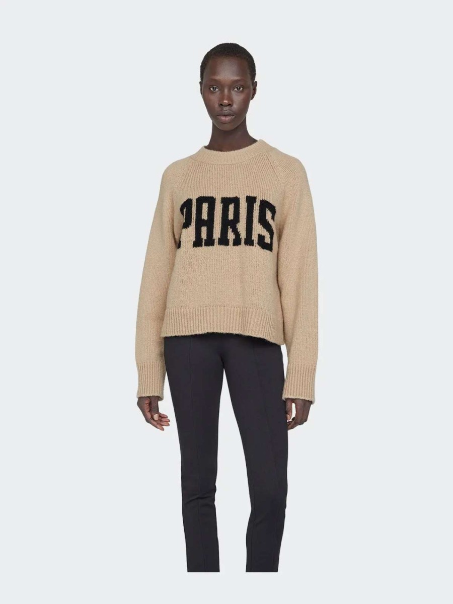 Clearance Anine Bing Kendrick Sweater University Paris Light Camel