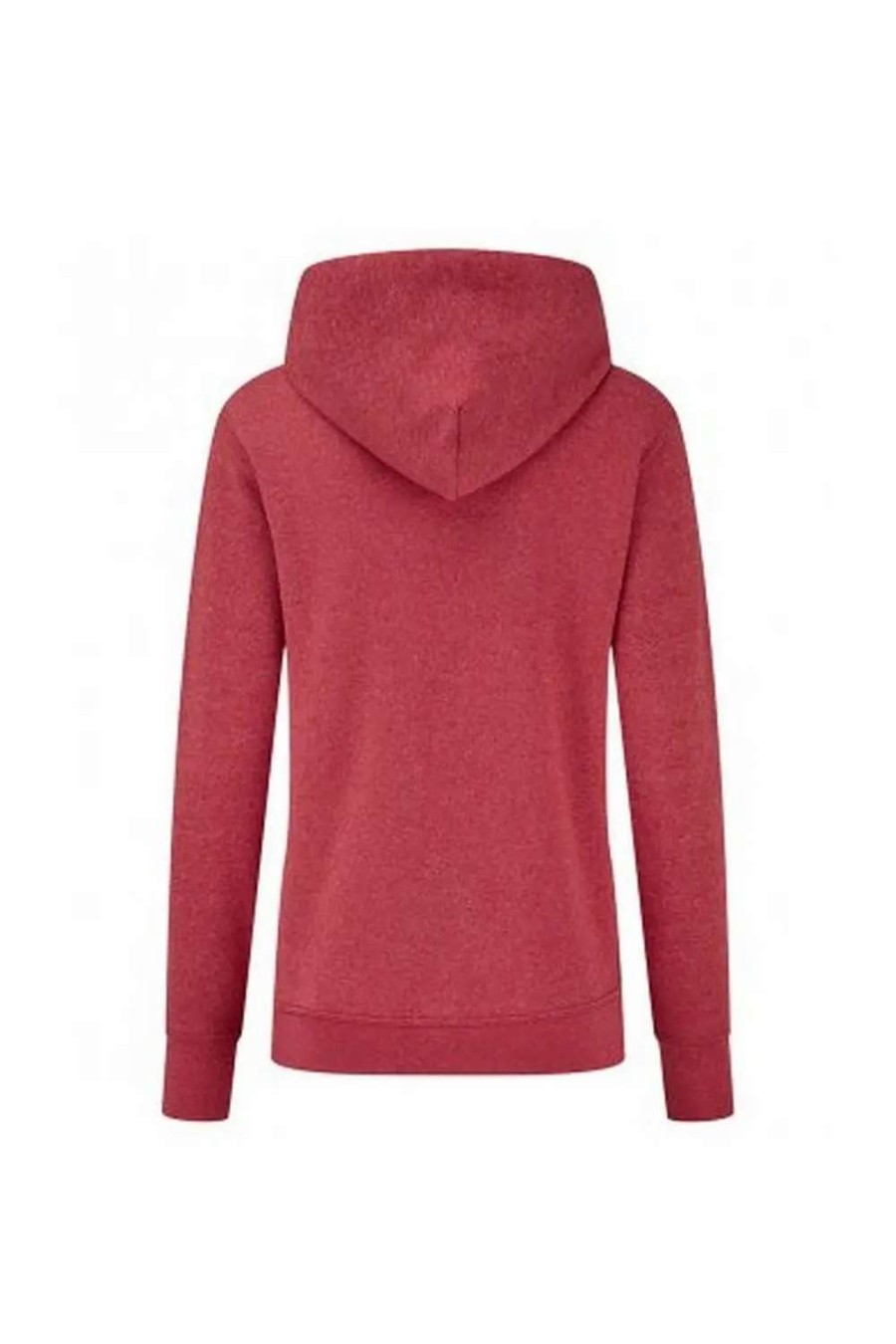 Wholesale Of The Loom Fruit Of The Loom Classic Lady Fit Hooded Sweatshirt ( ) Red Heather