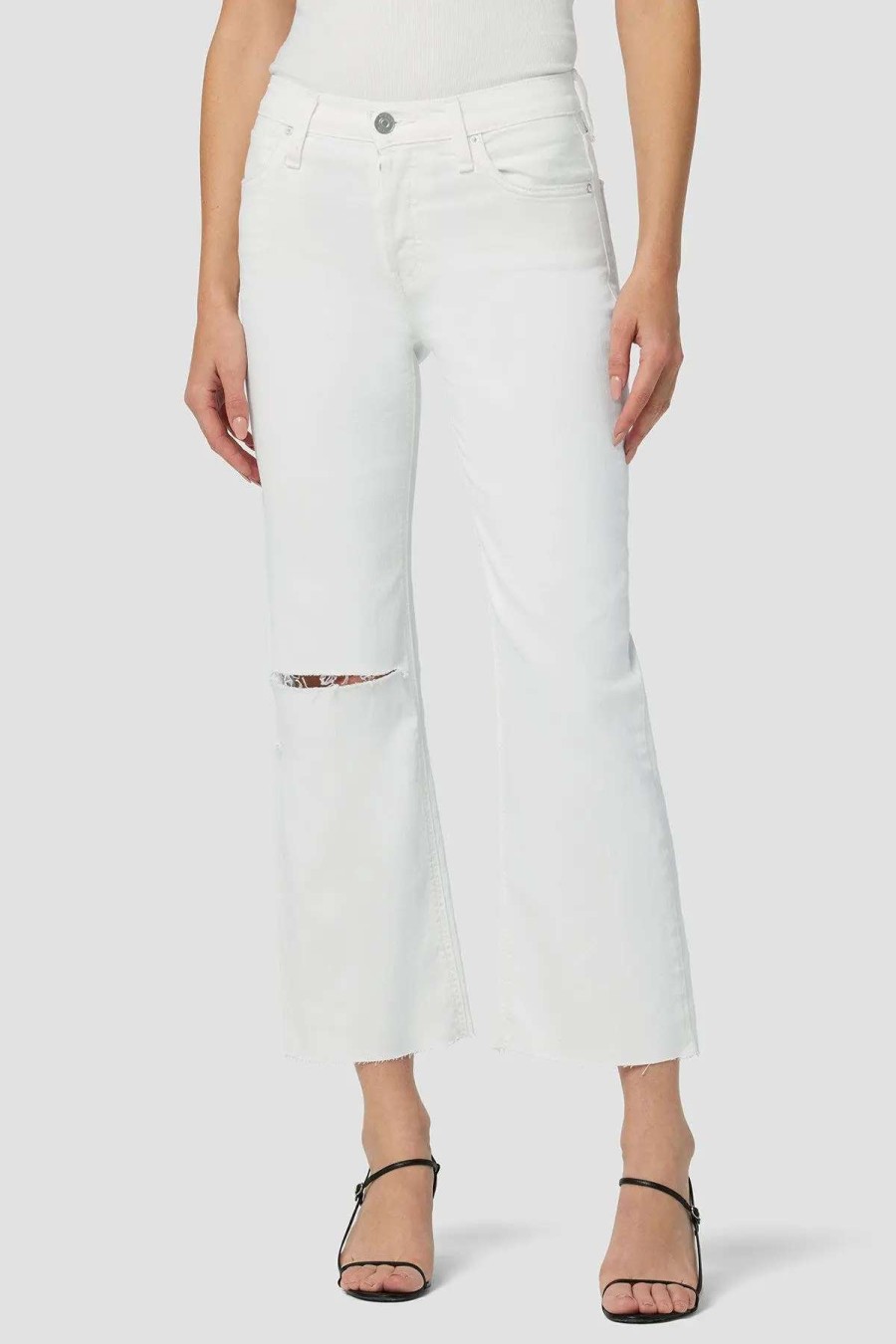 Online Hudson Jeans Rosie High-Rise Wide Leg Crop Jean White