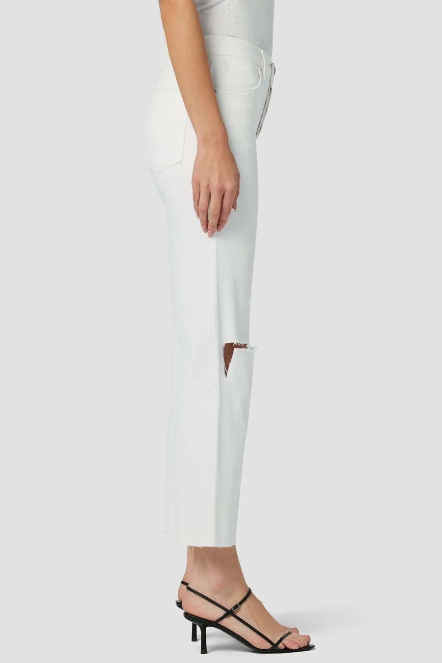 Online Hudson Jeans Rosie High-Rise Wide Leg Crop Jean White