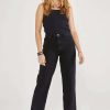 Hot Etica Tyler Vintage Straight Crop Denim Black Rock