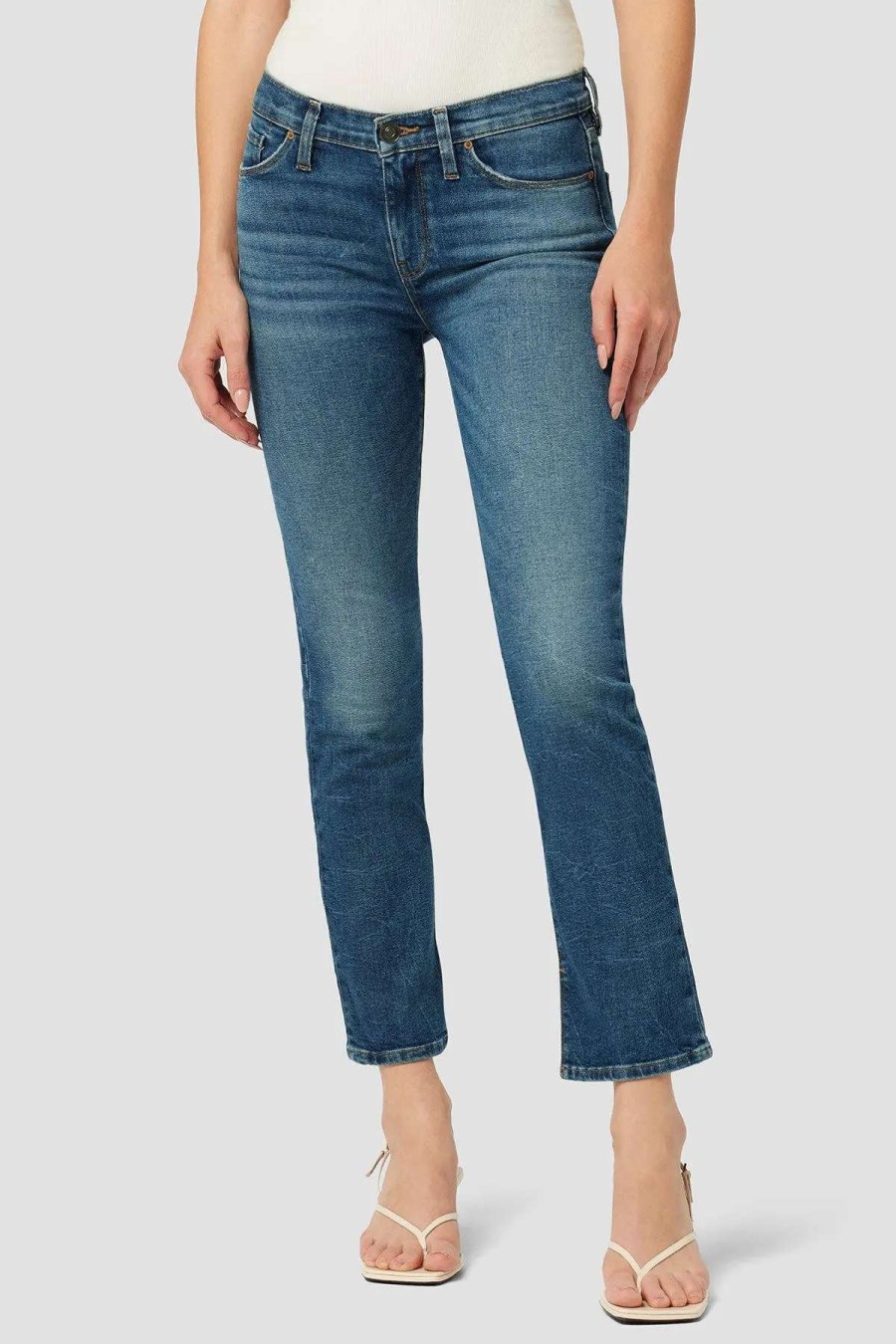 Best Hudson Jeans Nico Mid-Rise Straight Ankle Jean Good Times