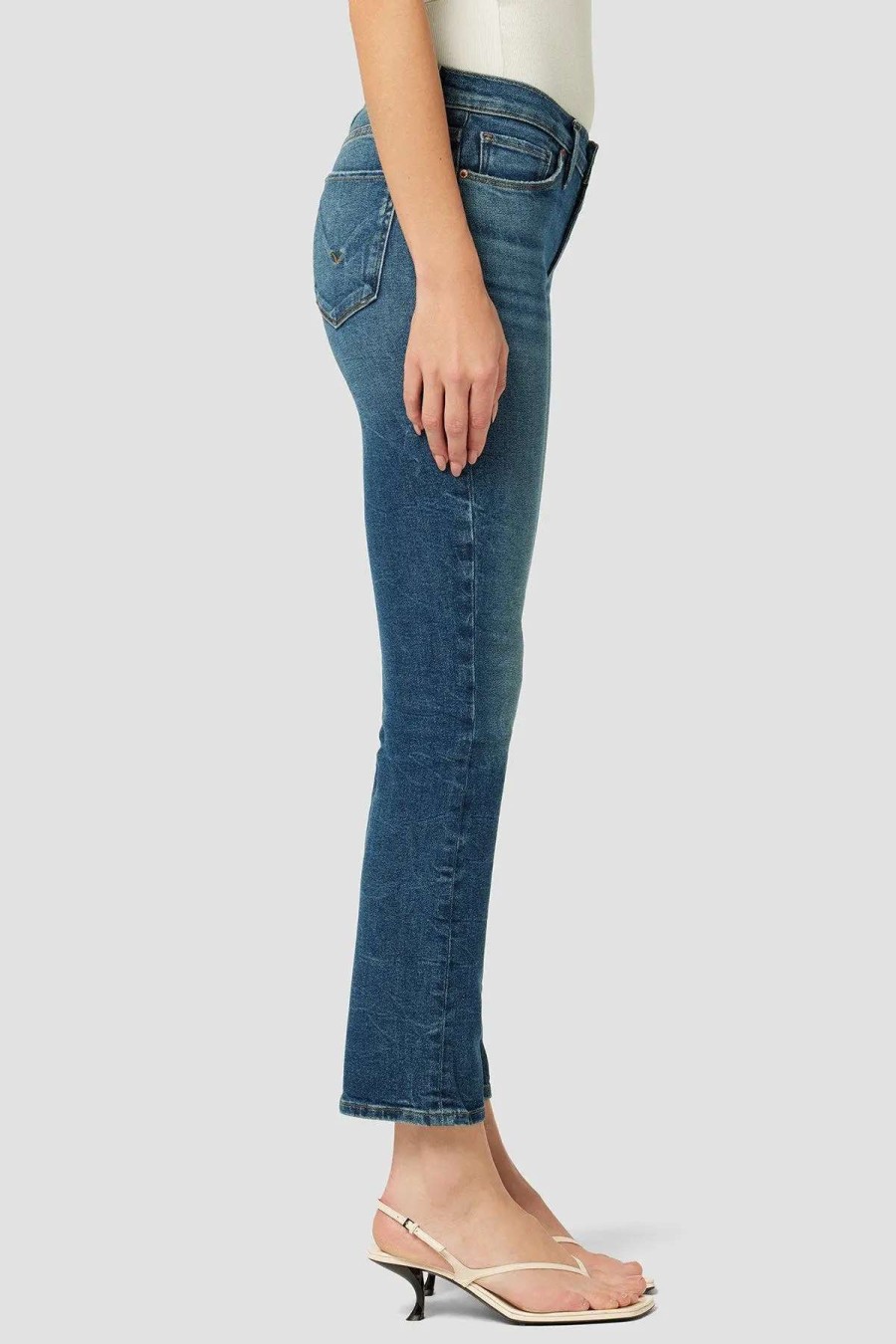 Best Hudson Jeans Nico Mid-Rise Straight Ankle Jean Good Times