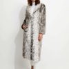 Hot Unreal Fur Kathmandu Coat Snow Leopard