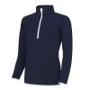 Hot Awdis Just Cool Womens/Ladies Half Zip Sweatshirt ( ) French Navy/ Arctic White