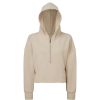 Wholesale Tridri Womens/Ladies Half Zip Hoodie Nude