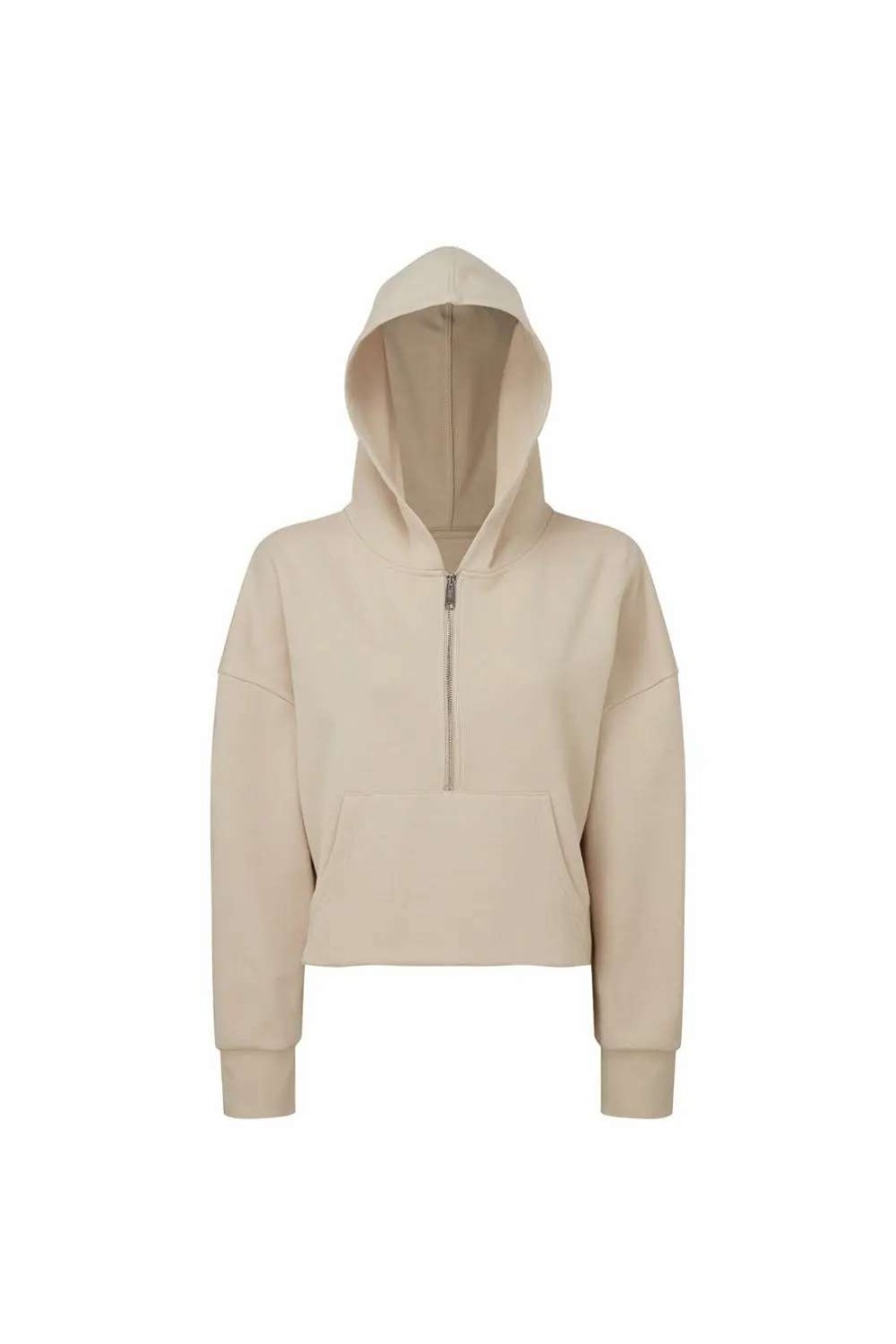 Wholesale Tridri Womens/Ladies Half Zip Hoodie Nude