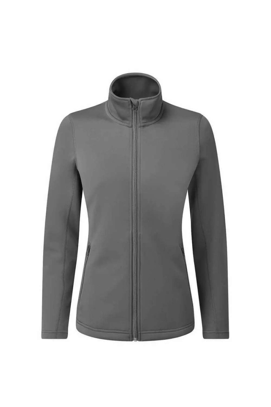 Best Premier Womens/Ladies Sustainable Zipped Jacket Dark Grey