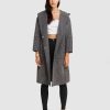 Best Belle & Bloom Walk This Way Wool Blend Oversized Coat Black/White