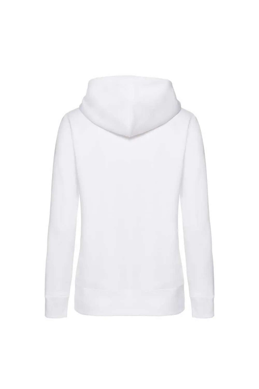 New Fruit Of The Loom Of The Loom Ladies Lady-Fit Hooded Sweatshirt Jacket ( ) White