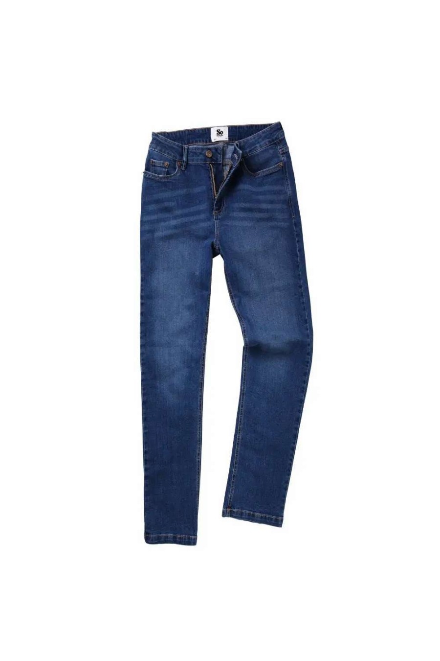 Wholesale Awdis So Denim Womens/Ladies Katy Straight Leg Jeans ( ) Mid Wash