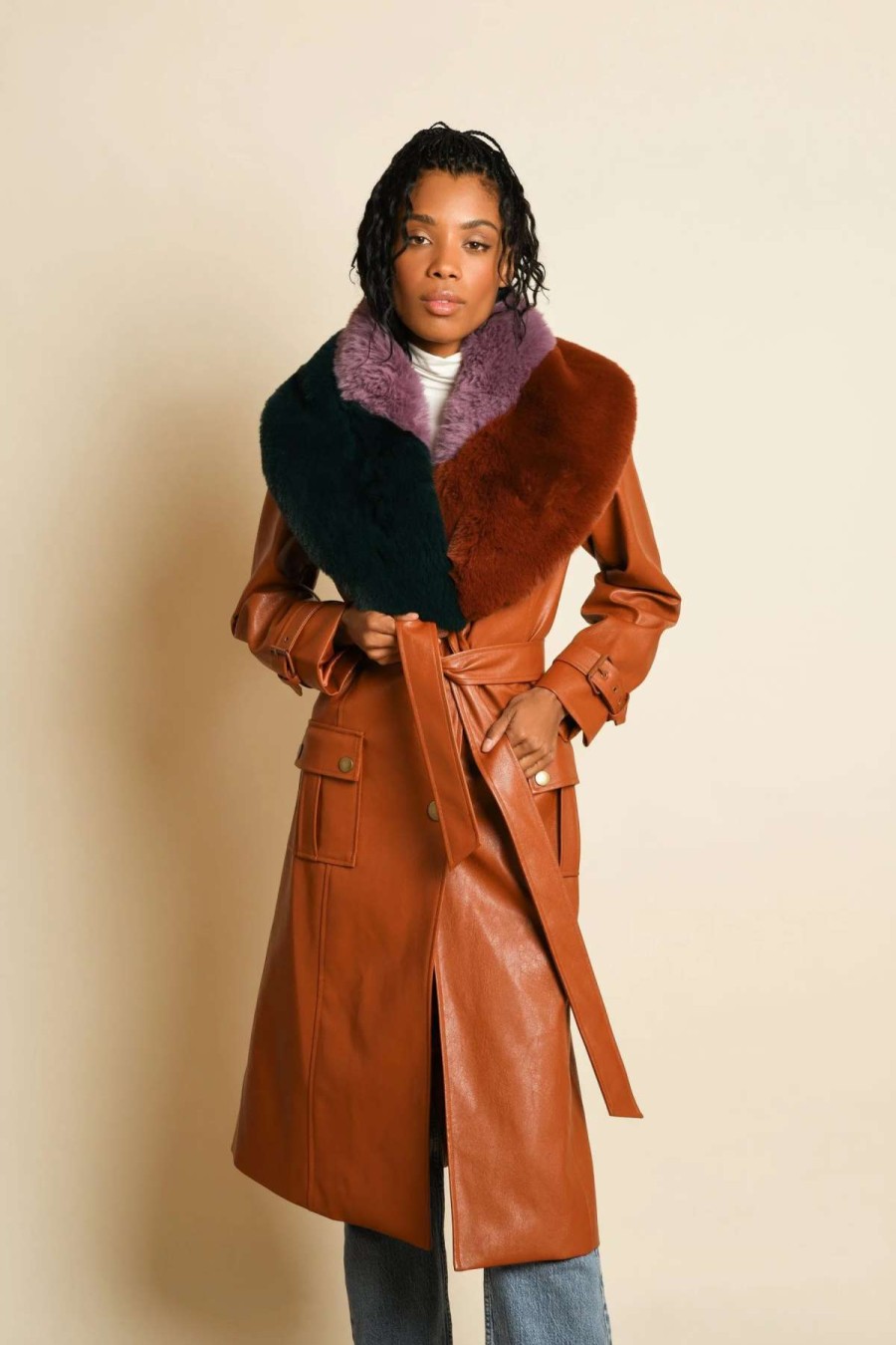 Best Hutch Bowie Coat Terracotta