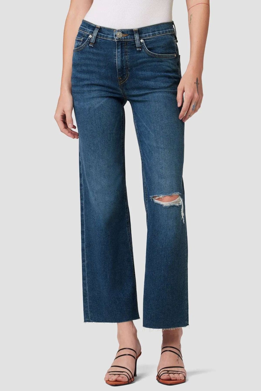 Wholesale Hudson Jeans Rosie High-Rise Wide Leg Ankle Jean Spades