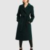 Clearance Belle & Bloom Front Runner Belted Coat Dark Green