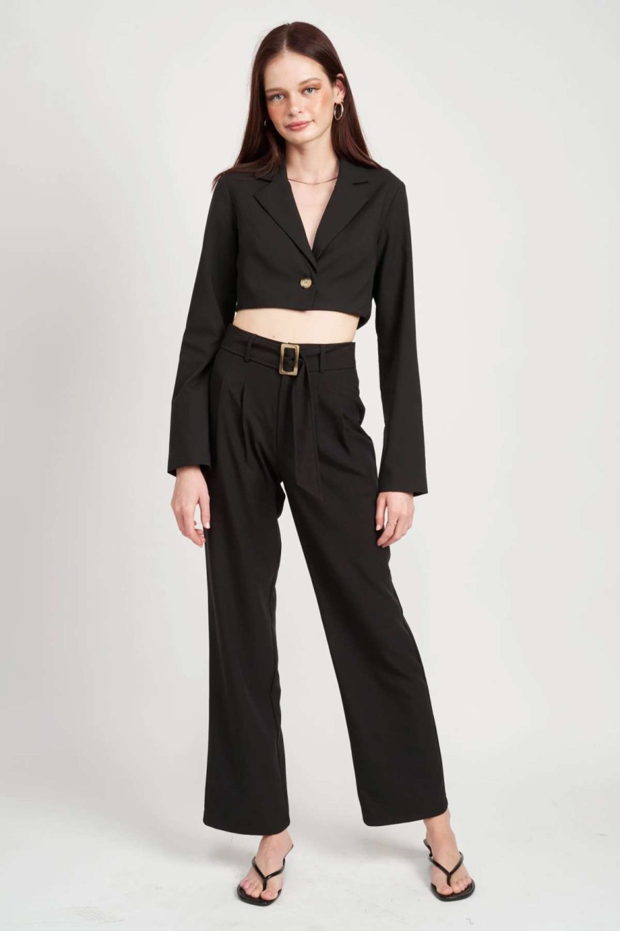 Clearance Emory Park Bridget Cropped Jacket Black