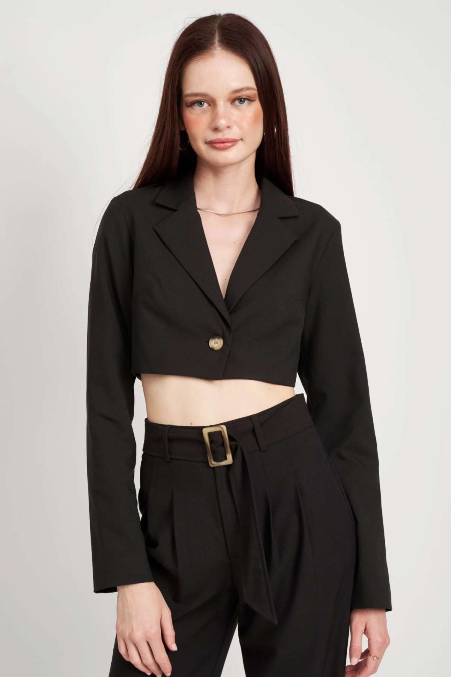 Clearance Emory Park Bridget Cropped Jacket Black