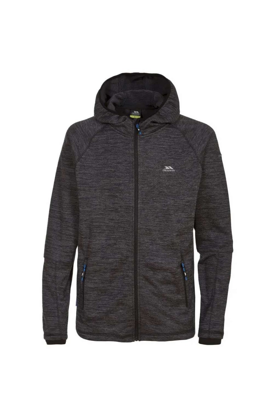 Online Trespass Mens Northwood Full Zip Fleece Hoodie ( ) Black Marl