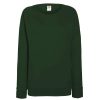 Online Of The Loom Fruit Of The Loom Ladies Fitted Lightweight Raglan Sweatshirt (240 Gsm) Bottle Green