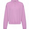 Best Awdis Womens/Ladies Cropped Sweatshirt Lavender