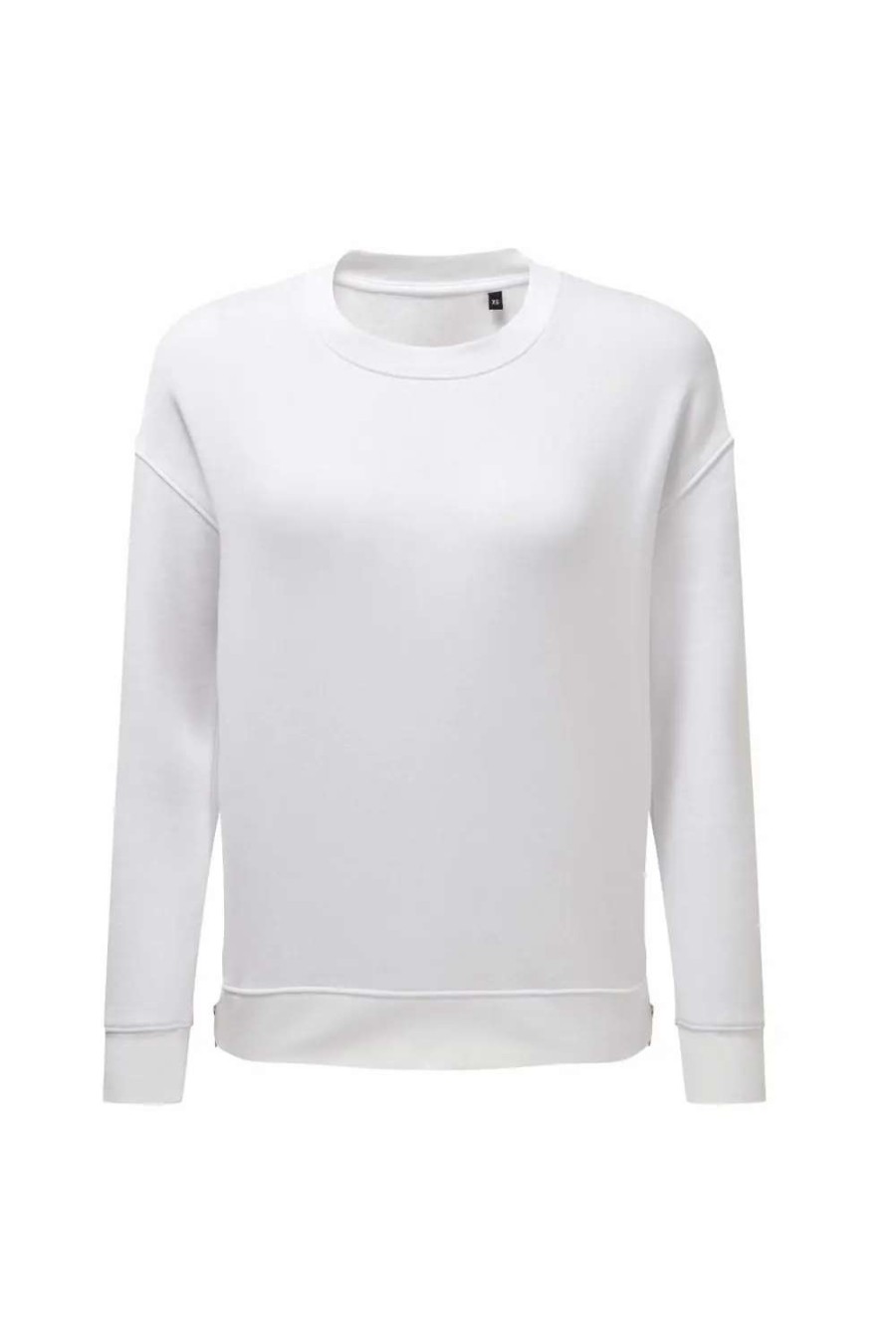 New Tridri Womens/Ladies Recycled Zipped Sweatshirt White