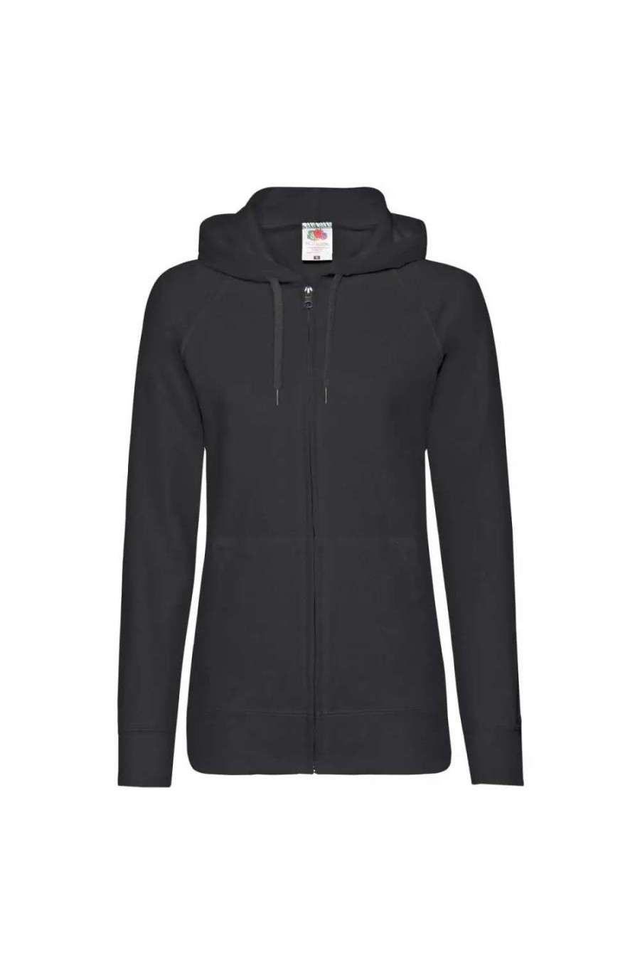 Wholesale Of The Loom Fruit Of The Loom Ladies Fitted Hooded Sweatshirt ( ) Black