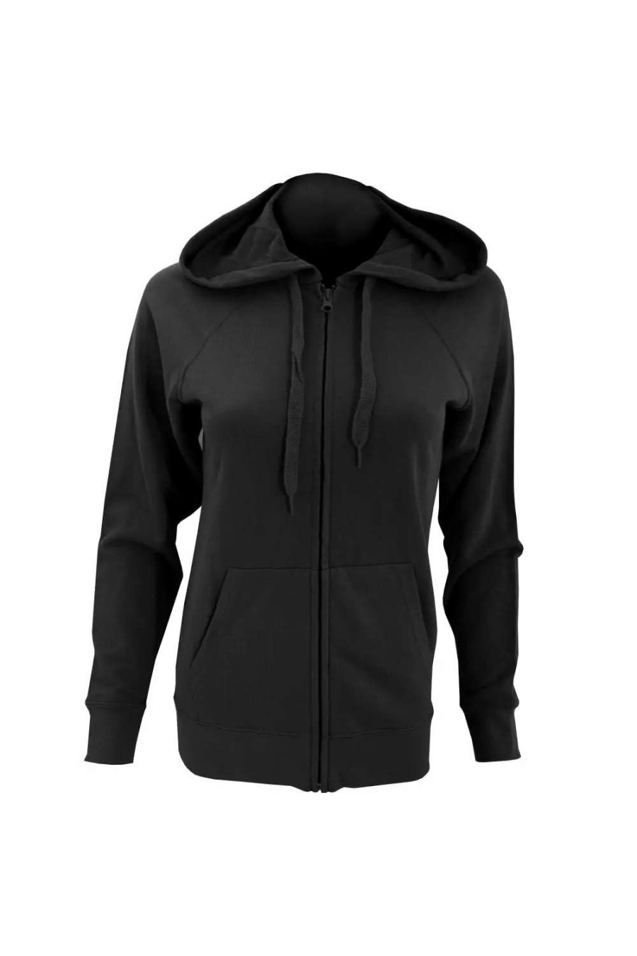 Wholesale Of The Loom Fruit Of The Loom Ladies Fitted Hooded Sweatshirt ( ) Black