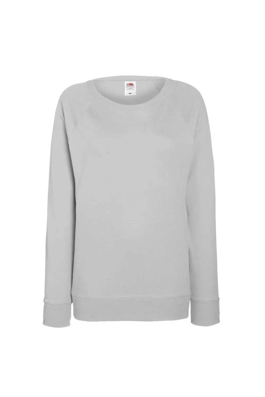 Wholesale Of The Loom Fruit Of The Loom Ladies Fitted Lightweight Raglan Sweatshirt (240 Gsm) ( ) Heather Grey