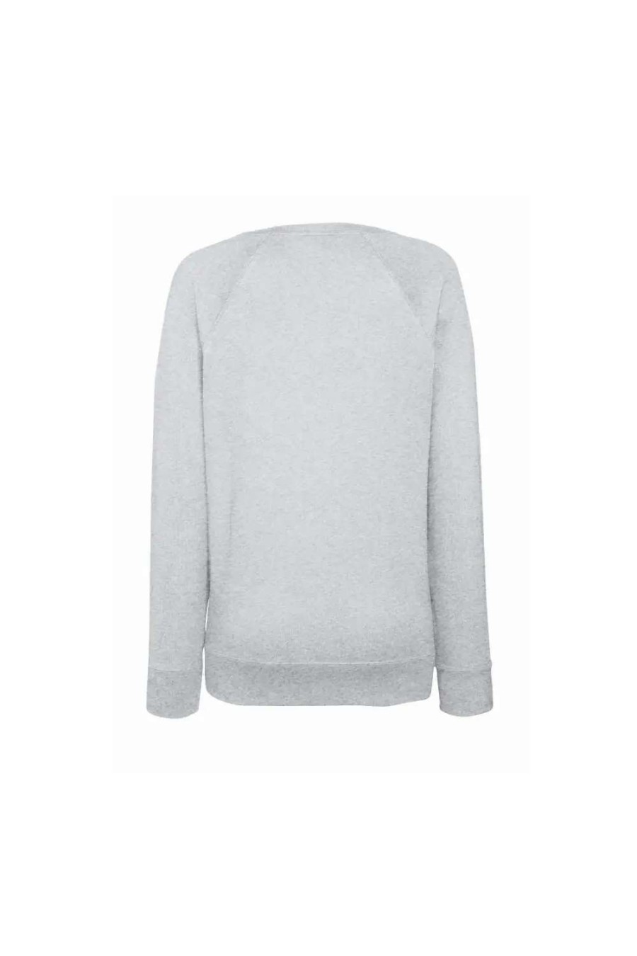 Wholesale Of The Loom Fruit Of The Loom Ladies Fitted Lightweight Raglan Sweatshirt (240 Gsm) ( ) Heather Grey