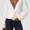 Hot Hudson Jeans Knotted Sweater White